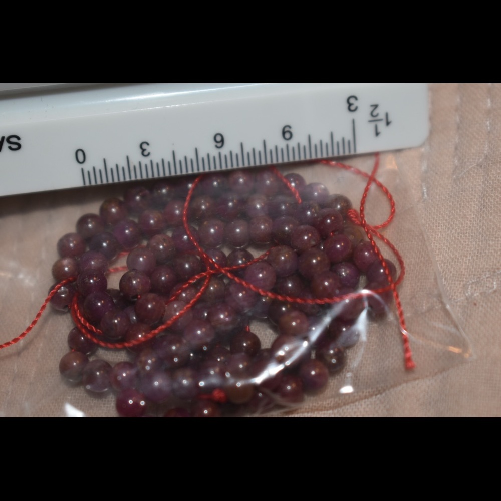 Authentic ruby beads for jewelry making and crafts
